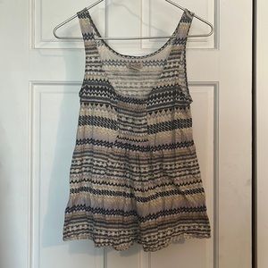 Lucky Brand blue and yellow soft tank - Size S